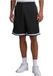 Urban Classics Gestreepte mesh shorts heren shorts, Blkblkwht