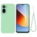 Xiaomi Coque Xiaomi Poco C81 Pro en silicone liquide avec dragonne - Verte