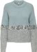 Only Maine Trui - Dames Sweater - Arona Sliver Sequins/Light Grey Mel