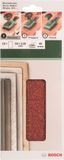 Bosch set de 10 pièces de papier abrasif pour ponceuse vibrante 93 x 230 mm non perforé - grain 40