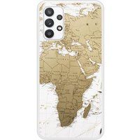 Samsung Bedrukt siliconen hoesje compatibel met Galaxy A32 5G Map Europe Afrique