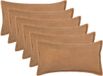 vidaXL - Kussensloop - 6 stuks - Hout - Beige - 40 x 70 cm - Bouclé