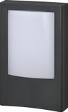 LEDVANCE ENDURA STYLE ENTRANCE buitenlantaarn, 12,5W, 900lm, entreeverl., donkergr., dagl. sensor, IP44 besch. kl., 3.000K kleurtemp., warm witte lichtkleur