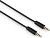 Allteq Jack kabel - 4-Polig - Male naar Male - Niet afgeschermd - Verguld - 3.5mm - 1.5 meter - Zwart