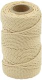 vidaXL Boottouw 2 mm 25 m naturel