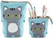 Marque non spécifiée Étui à crayons extensible - Porte-crayon vertical avec fermeture éclair - Pour filles et étudiants