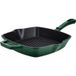 SILVERCREST poêle à griller ou poêle en fonte émaillée (Carré, Vert)