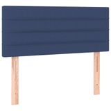 VidaXL Hoofdbord 80x5x78/88 cm stof blauw