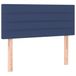 VidaXL Hoofdbord 80x5x78/88 cm stof blauw