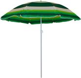 Floraland Master Grill&Party Parasol - Tuinparasol - 180 cm diameter - Wit en Groene Strepen