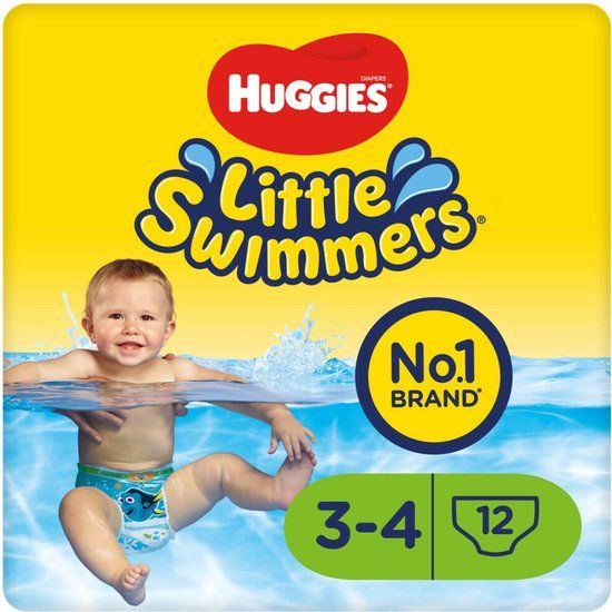 Huggies Little Swimmers Zwemluiers Maat 4 (7-15 kg) - 12 stuks