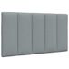 VidaXL Hoofdeind & Voeteind Licht Grijs Polyester 90 cm