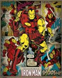 Pyramid Poster - Hole In The Wall Marvel Iron Man - 50 X 40 Cm - Multicolor