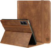 Rosso Element Hoes Geschikt voor Xiaomi Redmi Pad SE | Book Case | Volledige bescherming | Elastische band | Sleep/Wake functie | Met Penhouder | Verstelbare standaard | Bruin