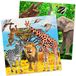 Merkloos Safari/jungle themafeest tafel servetten - 60x stuks - 33 x 33 cm - papier - versiering - feestartikelen