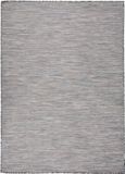 vidaXL Buitenkleed platgeweven 200x280 cm bruin en blauw