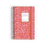 Miquelrius Weekplanner 2026, klein en draagbaar (80 x 120 mm), vaste kartonnen omslag, spiraalbinding, elastieksluiting, papier 80 g/m², CAT-EN-PT, baden