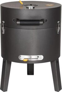 Boretti Tonello houtskool barbecue / zwart, grijs / staal / rond