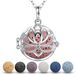 Icecat Diffuseur d'huiles essentielles avec pendentif flottant et 5 pierres de lave