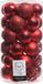 Decoris Christmas Red - 36 stuks - Rood - 6 cm - Mat en Glans - Kunststof