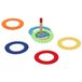 Ringwurfspiel Goki Hoopla game with 6 felt rings bar H: 14 cm