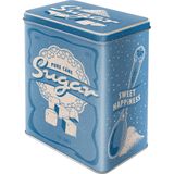 Nostalgic Art Voorraaddoos Rechthoekig 3 l Blauw, Wit