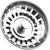 Tomario Aanrecht Zeef Plug Roestvrij Staal Dikker voor Aanrecht, Gat Diameter 78mm