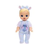JAKKS Pacific Disney Darlings Stitch-feature baby pop met blond haar, officieel van, magische oplichtende glinsters, inclusief toverstaf, pixie dust-flesje, hoofdband en geboortecertificaat