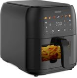 Tomado TAF8002B - Grote airfryer - XXL airfryer - 8 liter - Heteluchtfriteuse - Kijkvenster - Tiptoetsbediening - 7 automatische programma's - Zwart