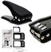 Mmobiel Universele 3 in 1 Sim Cutter - Nano Sim Kaart Knipper incl. Adapters & Eject Pin