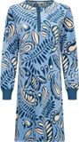 Pastunette - Nachthemd - Soft Paisley - Velours Fleece - Blauw - Maat 44