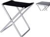 Redcliffs Vouwkruk met tafelblad - Zwart - Aluminium - 40x40x46cm
