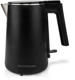 Gastronoma 18130004 - Waterkoker - 1,0 l - 1200 W - Dubbelwandig - Mat zwart