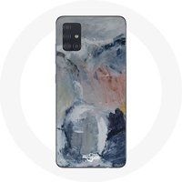 Maniacase Hoesje voor Samsung Galaxy A51 4G Abstracte textuur achtergrond grijs