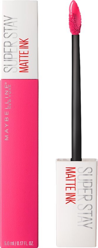 Maybelline SuperStay Matte Ink 30 Romantic - langhoudende lipstick met een trendy ultra matte finish die tot 16 uur blijft zitten - roze liquid lipstick - 5 ml