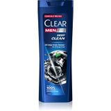 CLEAR Men Deep Clean Anti-roos shampoo voor mannen, diepe reinigende formule met actieve kool, munt en drievoudige anti-roos, vitamine B3 en taurine, 360 ml - frisse hoofdhuid en sterk haar