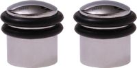 Protect-it Deurstopper/deurbuffer Triton - 2x - D30mm - inclusief schroeven - verchroomd