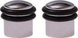 Protect-it Deurstopper/deurbuffer Triton - 2x - D30mm - inclusief schroeven - verchroomd