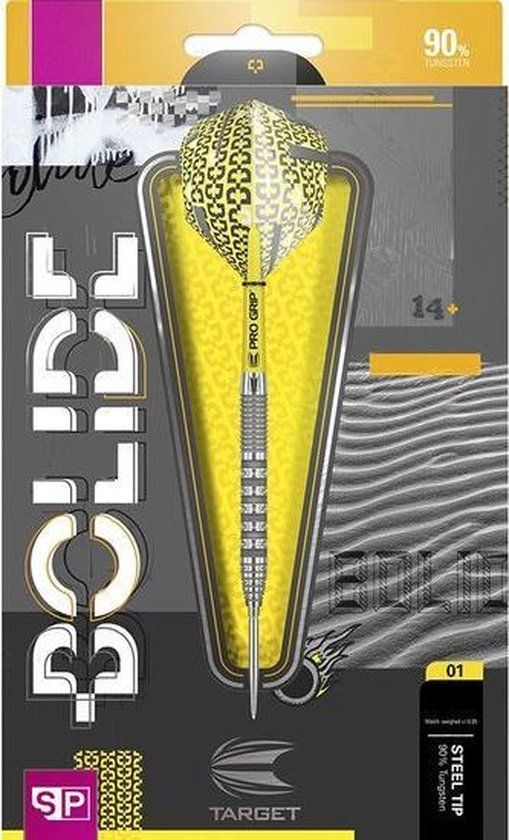 Target Bolide 01 Swiss Point 90% 23g Steeltip Dartpijl - Geel