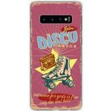 Samsung Galaxy S10 Plus Retro disco bedrukt siliconen hoesje