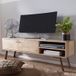 FineBuy HiFi Lowboard SIKAR Mango Massivholz meuble TV 145x47x35 cm