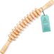 Merkloos Massagerollerstok hout - Massageroller voor fascia - 42 x 5,5 cm - Schima Superba-hout - 12 rollers