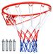 Bague de basketball avec filet et fixations
