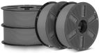 PLA-filament mat, 1,75 mm, gris, set de 4, 4,4 kg