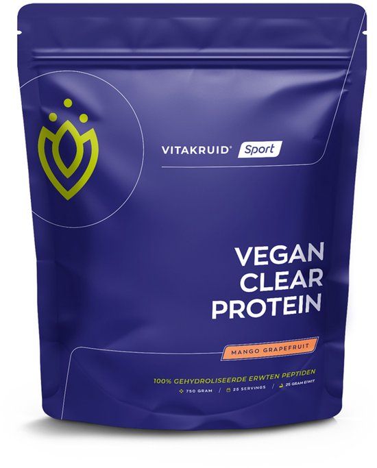 Vitakruid Vegan Clear Protein Mango Grapefruit 750 Gram