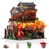 Miniature House Set pour Adultes avec Sushi Port Diorama