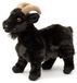 UNI-TOYS Berggeit zwart - 29 cm (lengte) - pluche geit - pluche dier, knuffeldier