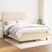 Maison Exclusive - Boxspringbed avec matelas, couleur crème, 140x190 cm, rembourré