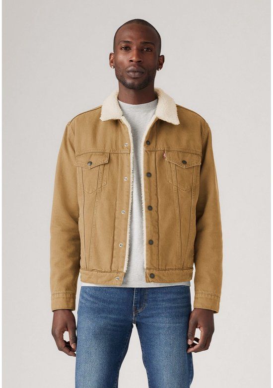 Levi's Sherpa Jas Camel - Maat S - Heren - Tussenjas