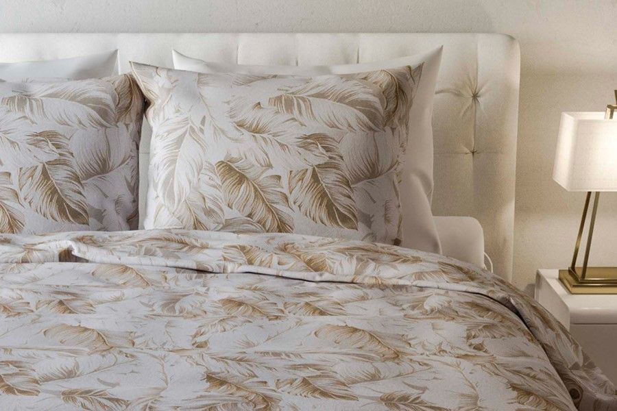 Heckett & Lane Dekbedovertrek Rosel 140x220 cm Goud